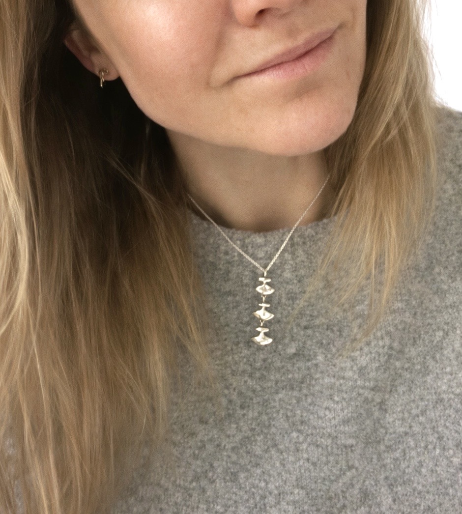 Ulo halskæde med 3 vedhæng - Billede 2